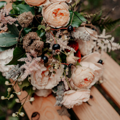 Recommended Wedding Suppliers Inspired Floristry bouquet at Sherwood Glade Nottinghamshire