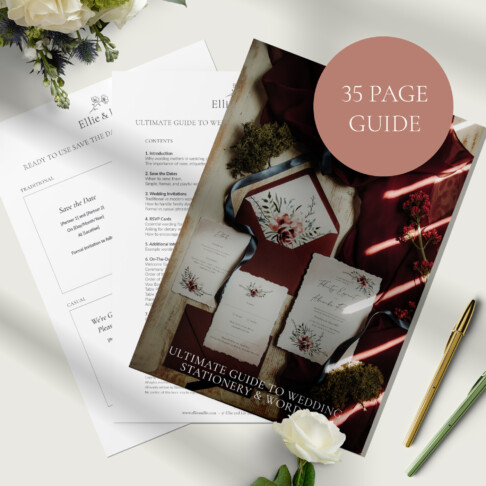 The Ultimate Wedding Guide to Wedding Stationery and Wording
