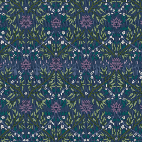 Mask arts and craft inspired damask pattern inspired by the riverside with willow