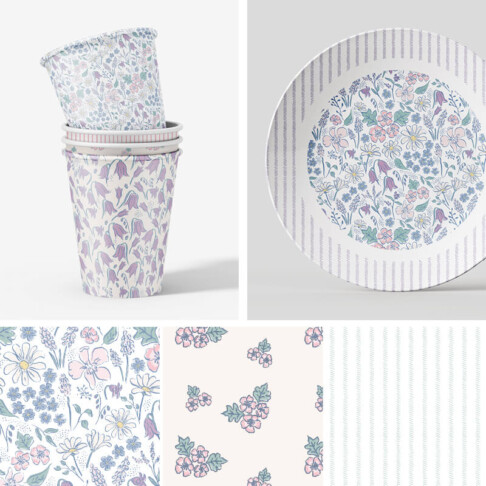 Ditsy Spring Pattern Collection form Ellie and Liv