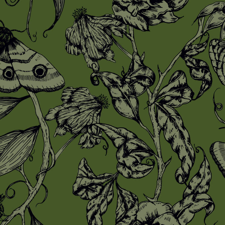 Ellie-and-Liv_Ethereal-Dusk_Moth-and-Flower-Green-and-Black-Pattern
