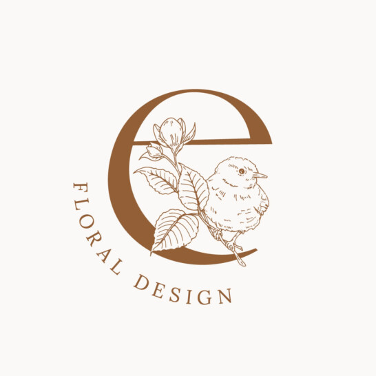 Nottinghamshire wedding florist rebrand by Ellie and Liv