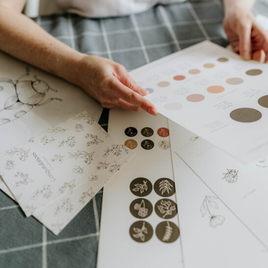brand guidelines created for Hannah Shearman’s new visual identity
