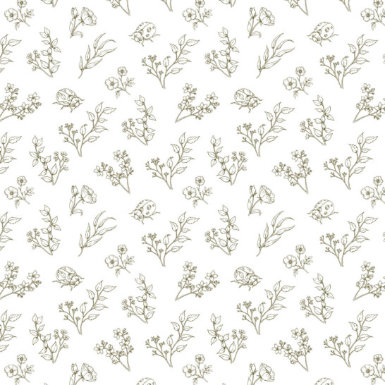 Botanical brand pattern created for Hannah Shearman’s new visual identity