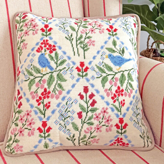 Ellie and Liv, Simone Carr Birds and Blossom Tapestry