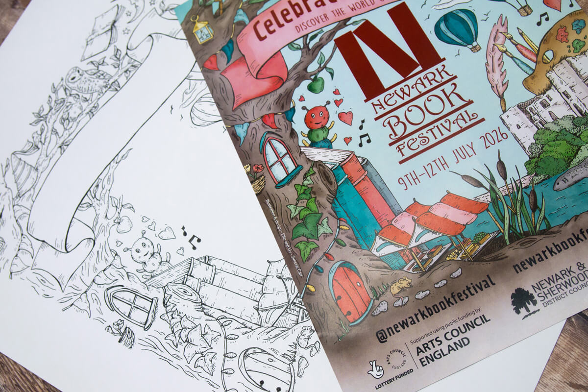 Original illustration and Poster for Newark Book Festival 2026